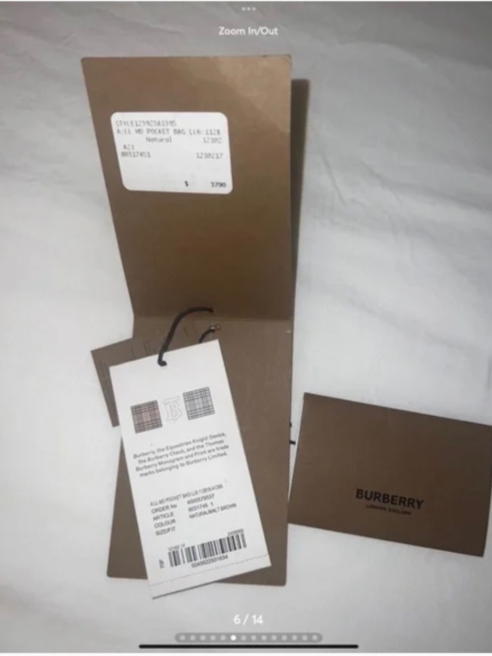 Authentic BURBERRY BAG - Picture 4 of 6